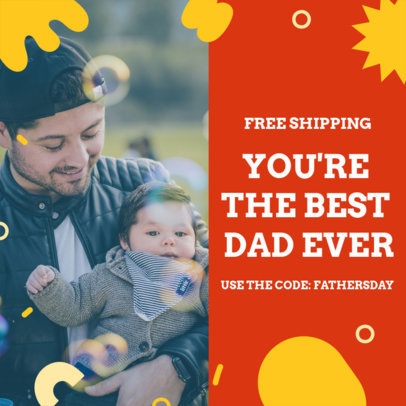 Instagram Post Creator for a Father's Day Promo Code