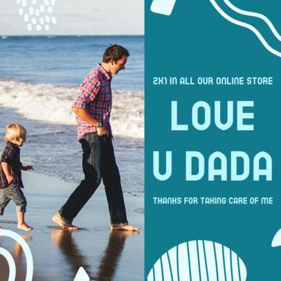 Instagram Post Creator with a Father's Day Special Promo