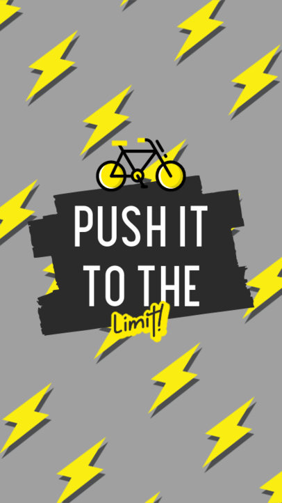 iPhone Wallpaper Template Featuring Lightning Graphics