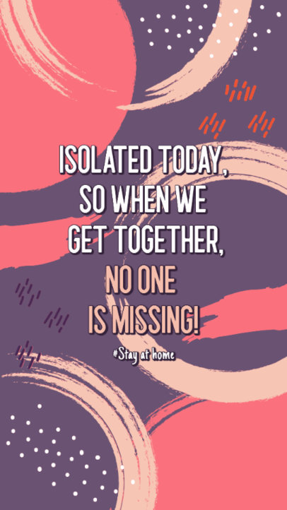 Quote Instagram Story Generator with a Brush Stroked Background 2537c