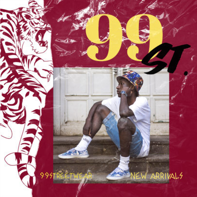 Instagram Post Generator for a Streetwear Brand Promotion