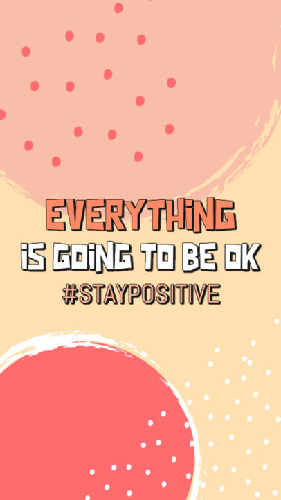Instagram Story Creator Featuring a Short Positive Quote