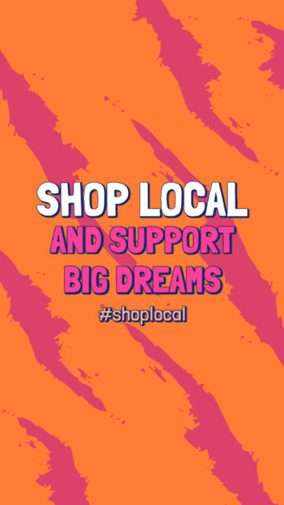 Instagram Story Maker with a Shop Local Hashtag 2537d