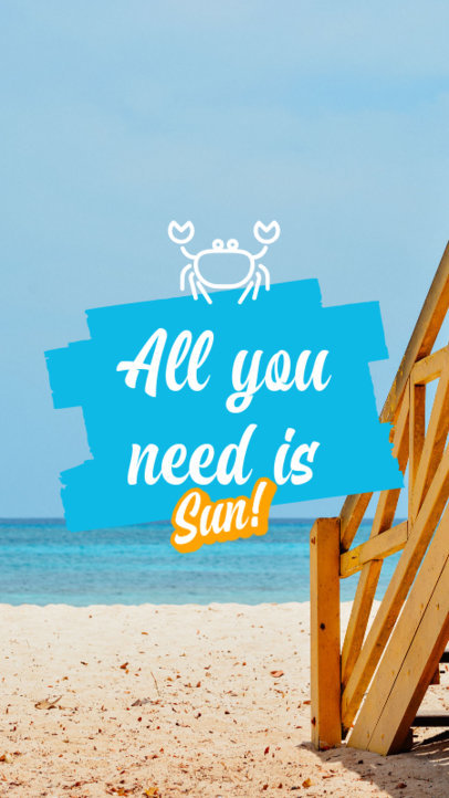 Summerly Wallpaper Design Template for an iPhone 2547n