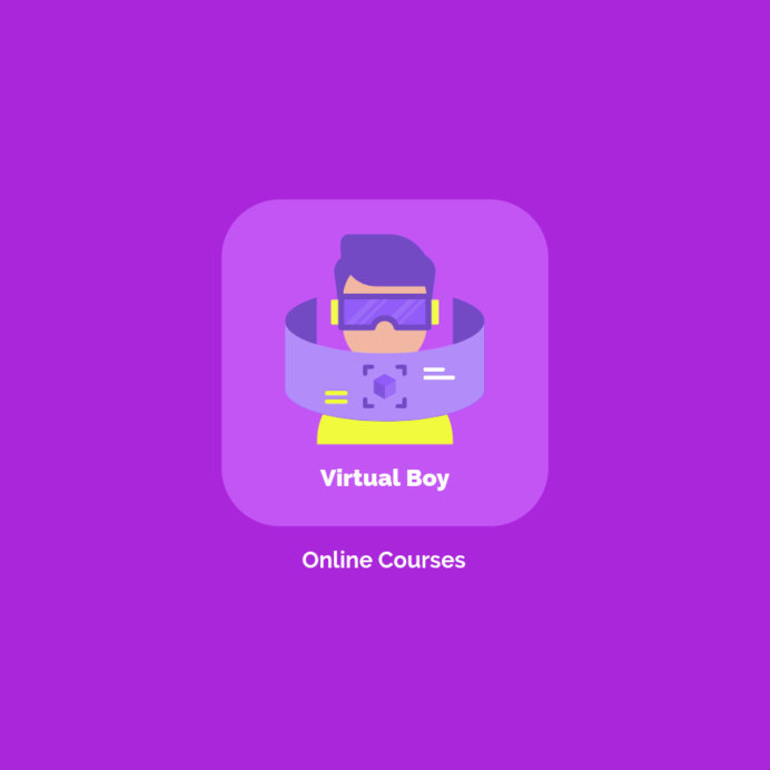 e-Learning Platform Logo Maker Featuring a VR Device Graphic