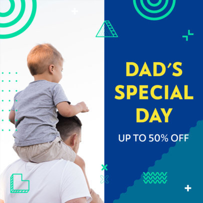 Instagram Post Creator with an Offer for Father's Day