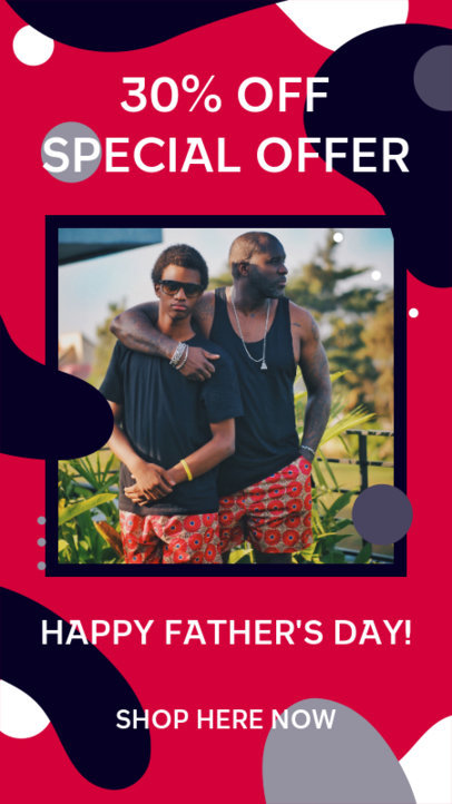 Instagram Story Maker for a Father's Day Special Discount 