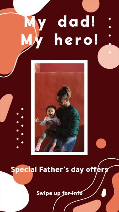 Instagram Story Creator with a Father's Day Theme