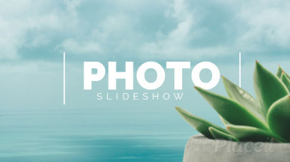 Slideshow Video Maker Featuring a Relaxing Ocean Background 1046-el1