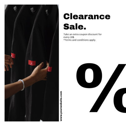 Instagram Post Template to Promote a Clothing Store's Sales