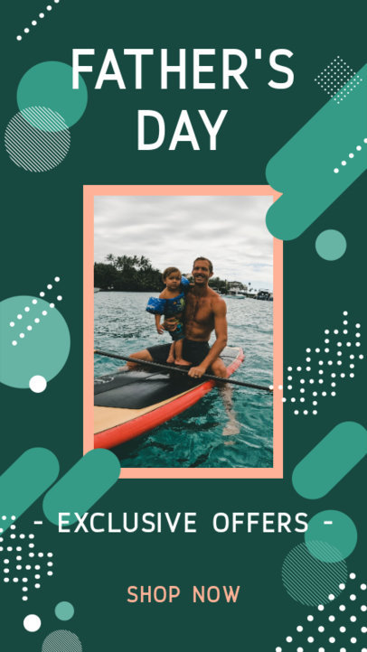 Instagram Story Maker for a Father's Day Exclusive Offers Post
