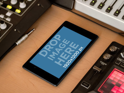 Samsung Nexus 7 Black Landscape Music Station