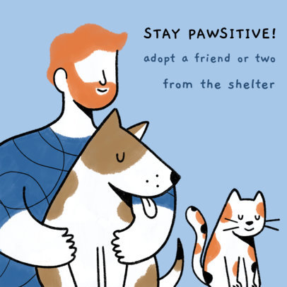 Instagram Post Creator with an Adoption-Friendly Quote