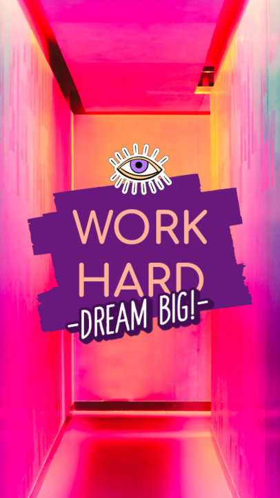 Trendy iPhone Wallpaper Design Maker with a Motivational Quote