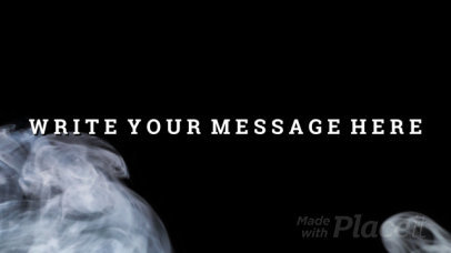 Intro Maker with a Glitching Effect and a Smokey Background 834-el1