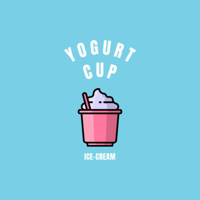 Logo Generator for a Desserts Place with a Yogurt Icon