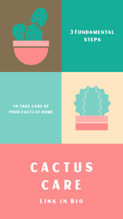 Instagram Story Creator Featuring Cactus Graphics