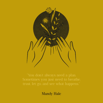 Facebook Post Maker Featuring an Introspective Quote 2539i