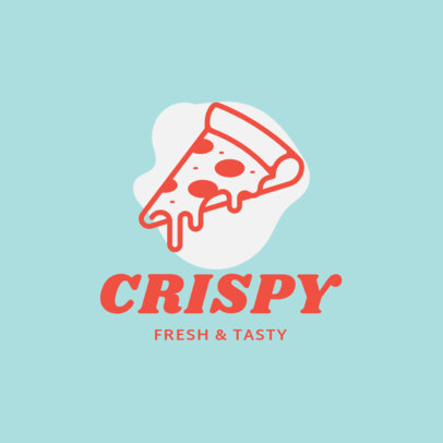 Fast Food Logo Maker with a Crisp Pizza Slice