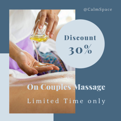Instagram Post Creator Featuring a Discount for a Couples Massage 1452b-el1