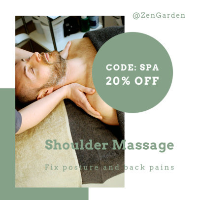 Instagram Post Maker with a Coupon for a Massage 1452c-el1
