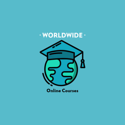 Simple Logo Template for Online Course Platforms 