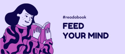 Facebook Cover Creator with a Hashtag for Readers