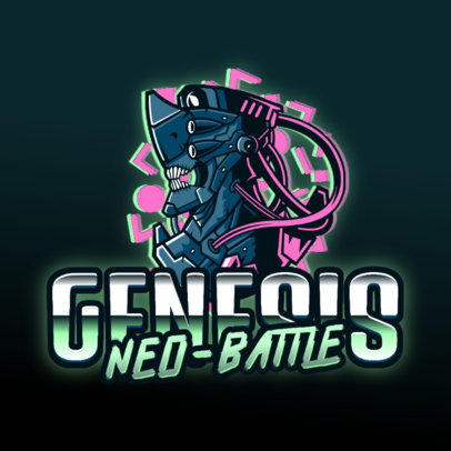 Gaming Logo Maker with a Retro-Futuristic Style