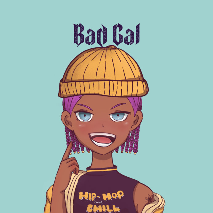 Avatar Logo Maker Featuring a Cool Girl with a Beanie