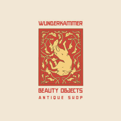 Antique Shop Logo Generator With an Art-Nouveau Style 