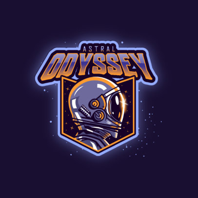 Space-Themed Logo Generator Featuring an Astronaut Helmet Illustration 