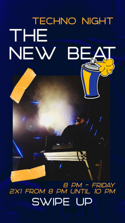 Instagram Story Maker for an EDM Concert Promo 2534f