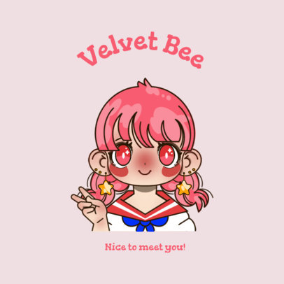 Avatar Logo Maker Featuring Customizable Kawaii-Style Graphics 3300