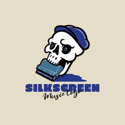 Music Logo Maker Featuring Cartoonish Skeletons 1628-el1