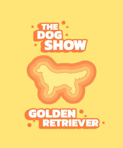 T-Shirt Design Maker Featuring Breed Dog Silhouettes 1544-el1