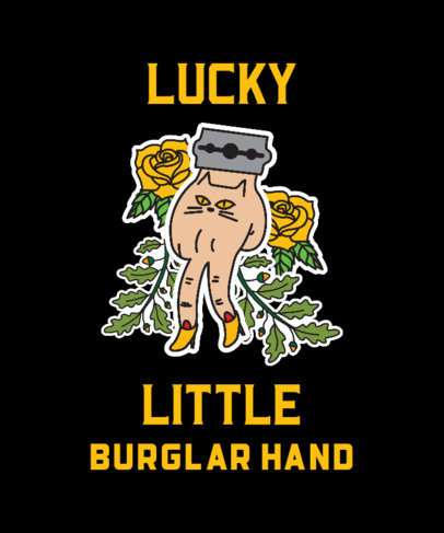 T-Shirt Design Maker Featuring Kawaii Stickers