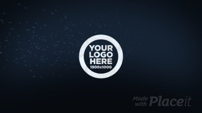 Intro Maker with a Logo Reveal Animation of a Stormy Cloud 1080-el1