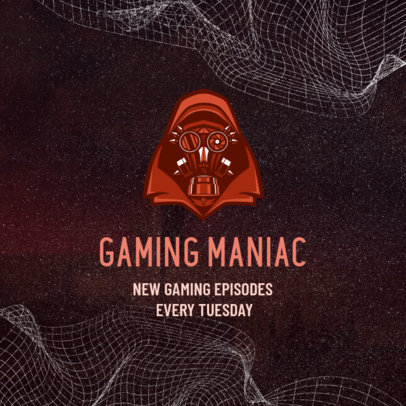 Facebook Post Maker for Gamers Featuring a Character With a Respirator