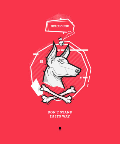T-Shirt Design Generator with a Modern Dog Graphic