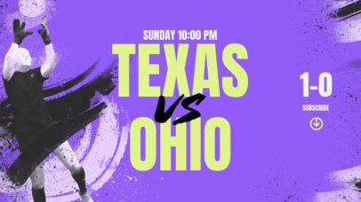 YouTube Banner Creator for an eSports Channel with a Soccer Scoreboard 2552b