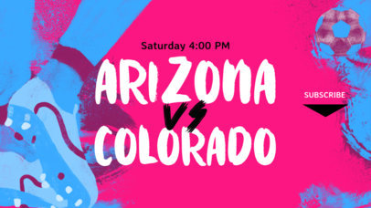 YouTube Banner Template Featuring Grunge-Style Soccer Graphics 2552c