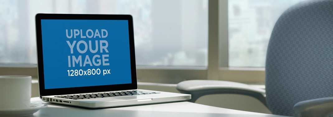 MacBook Pro Mockup Featuring a Corporate Desk 