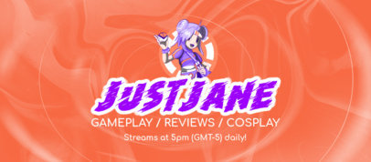 Facebook Cover Maker for Gameplay Reviews Featuring an Anime Character 2560k