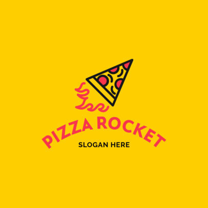 Fast Food Logo Maker with a Fun Pizza Graphic