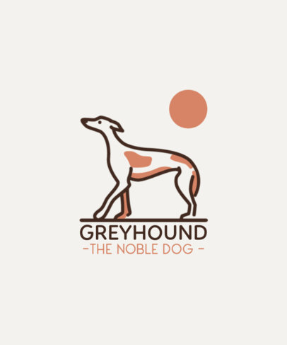 T-Shirt Design Maker with a Minimalist Greyhound Graphic 1556c-el1
