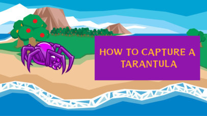 YouTube Thumbnail Creator Featuring a Big Tarantula Graphic 2555f