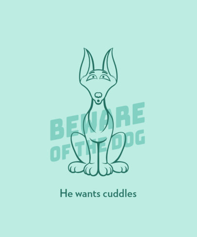 T-Shirt Design Generator with a Big Dog Graphic