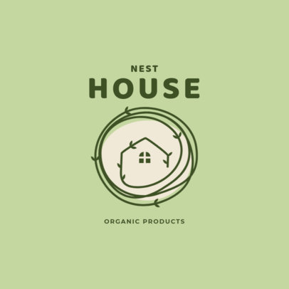 Organic Brand Logo Template Featuring Colorful Graphics