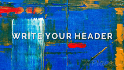 Intro Maker with Animated Text Featuring a Background Painting 