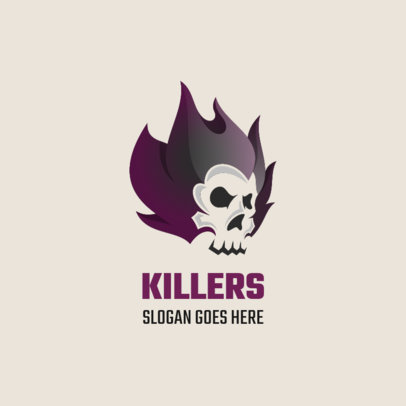 Online Logo Creator Featuring a Killer Skull 